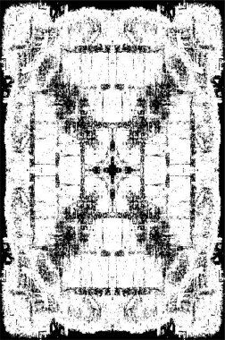 Siyah ve Beyaz Sorunlu Grunge Vektör Kaplama Şablonu. Koyu renkli eskimiş doku. Kirli Yaratıcı Tasarım Arkaplan Elementi