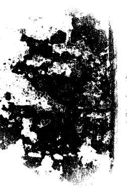 Siyah ve Beyaz Sorunlu Grunge Vektör Kaplama Şablonu. Koyu renkli eskimiş doku. Kirli Yaratıcı Tasarım Arkaplan Elementi