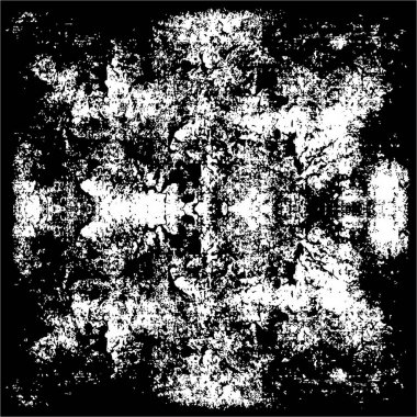 Siyah ve Beyaz Sorunlu Grunge Vektör Kaplama Şablonu. Koyu renkli eskimiş doku. Kirli Yaratıcı Tasarım Arkaplan Elementi