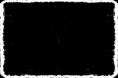 Siyah ve Beyaz Sorunlu Grunge Vektör Kaplama Şablonu. Koyu renkli eskimiş doku. Kirli Yaratıcı Tasarım Arkaplan Elementi