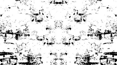 Sert siyah-beyaz dokular. Grunge 'un geçmişi. Soyut doku etkisi. Vektör İllüstrasyonu