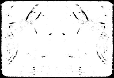 Sert siyah-beyaz dokular. Grunge 'un geçmişi. Soyut doku etkisi. Vektör İllüstrasyonu