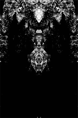 Sert siyah-beyaz dokular. Grunge 'un geçmişi. Soyut doku etkisi. Vektör İllüstrasyonu