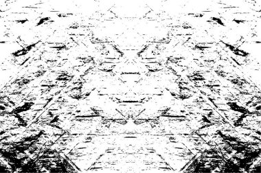 Sert siyah-beyaz dokular. Grunge 'un geçmişi. Soyut doku etkisi. Vektör İllüstrasyonu