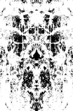 Sert siyah-beyaz dokular. Grunge 'un geçmişi. Soyut doku etkisi. Vektör İllüstrasyonu