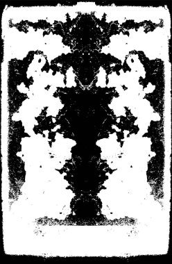 Grunge üst üste biniyor. Soyut siyah-beyaz vektör arkaplanı. Çatlak, leke ve noktalarda kirli desenli tek renkli klasik yüzey. Karanlık korku tarzında eski bir duvar.