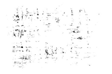 Grunge üst üste biniyor. Soyut siyah-beyaz vektör arkaplanı. Çatlak, leke ve noktalarda kirli desenli tek renkli klasik yüzey. Karanlık korku tarzında eski bir duvar.