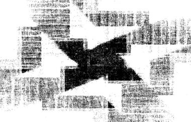 Grunge üst üste biniyor. Soyut siyah-beyaz vektör arkaplanı. Çatlak, leke ve noktalarda kirli desenli tek renkli klasik yüzey. Karanlık korku tarzında eski bir duvar.