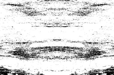 Grunge üst üste biniyor. Soyut siyah-beyaz vektör arkaplanı. Çatlak, leke ve noktalarda kirli desenli tek renkli klasik yüzey. Karanlık korku tarzında eski bir duvar.