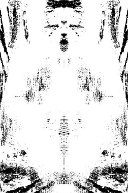 Yaratıcı soyut siyah beyaz desen. Simetrik monokrom poster tasarımı.