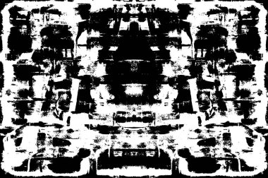 Siyah beyaz posterler için hasarlı arkaplan. soyut çizim 