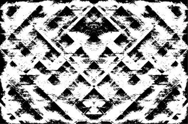 siyah ve beyaz desenli, eski grunge yıpranmış arka plan