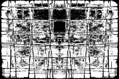 soyut siyah ve beyaz grunge şablonu, vektör illüstrasyonu