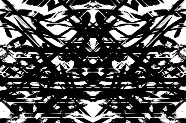 Черно Белая Фактура Абстрактный Беспорядочный Фон — стоковый вектор
