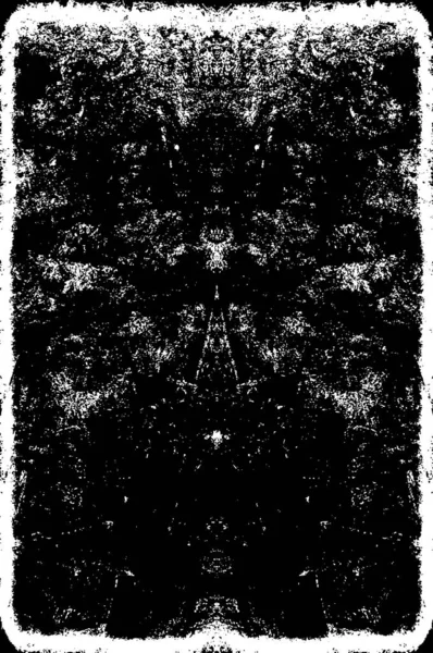 Grunge Schwarze Und Weiße Textur Abstrakt Chaotischer Hintergrund — Stockvektor