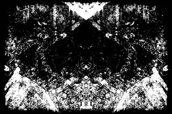 Grunge Black White Texture Dark Messy Background — Stock Vector