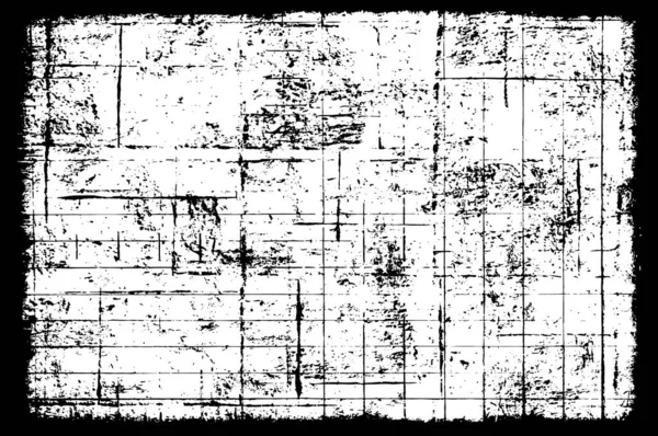 Grunge Black White Texture Dark Messy Background — Stock Vector