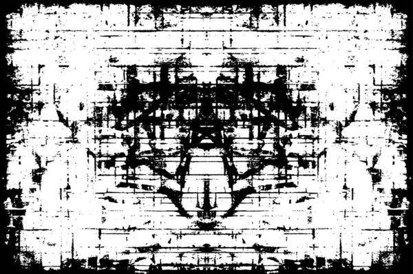 Abstracte Zwart Wit Grunge Achtergrond Met Krassen — Stockvector