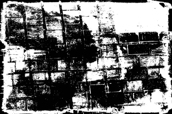 Çizikli Soyut Siyah Beyaz Grunge Arkaplanı — Stok Vektör