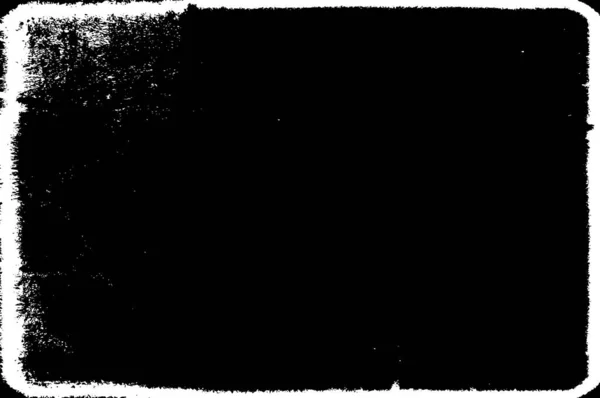 Rommelige Zwart Wit Penseelvlekken Abstract Behang — Stockvector
