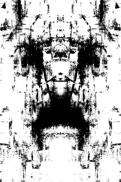 Пошкоджений Фон Плаката Чорно Білих Тонах Абстрактний Малюнок — стоковий вектор
