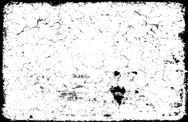 Immagine Bianco Nero Sfondo Ruvido Grunge Modello Astratto Intemperie Con — Vettoriale Stock