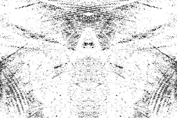 Schwarz Weiß Bild Rauer Grunge Hintergrund Verwittertes Abstraktes Muster Mit — Stockvektor