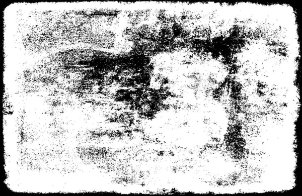Fekete Fehér Kép Durva Grunge Háttér Viharvert Absztrakt Minta Foltokkal — Stock Vector