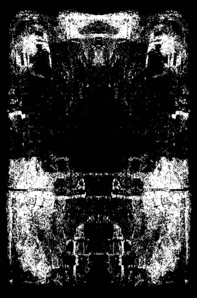Siyah Beyaz Görüntü Kaba Grunge Arkaplan Lekeli Soyut Desen — Stok Vektör