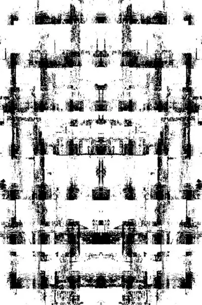 Черно Белое Изображение Грубый Гранж Фон Выветренный Абстрактный Рисунок Пятнами — стоковый вектор