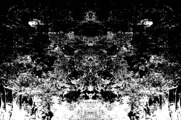 Zwart Wit Beeld Ruwe Grunge Achtergrond Verweerd Abstract Patroon Met — Stockvector