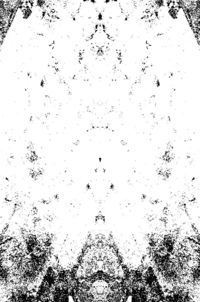 Чорно Біле Зображення Грубий Гранжевий Фон Вивітрений Абстрактний Візерунок Плямами — стоковий вектор