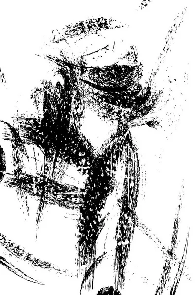 Czarno Biały Obraz Szorstkie Grunge Tło Wietrzny Abstrakcyjny Wzór Plamami — Wektor stockowy