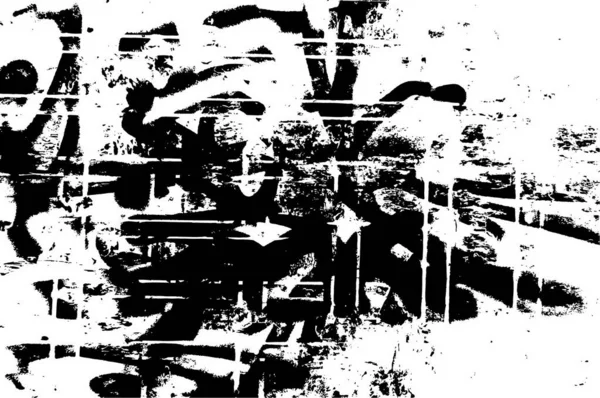 Svart Och Vitt Monokrom Gammal Grunge Vintage Väderbiten Bakgrund Abstrakt — Stock vektor