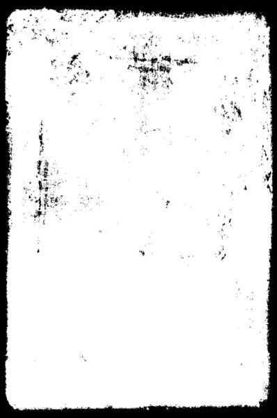 Abstract Zwart Wit Grunge Frame Vector Illustratie — Stockvector