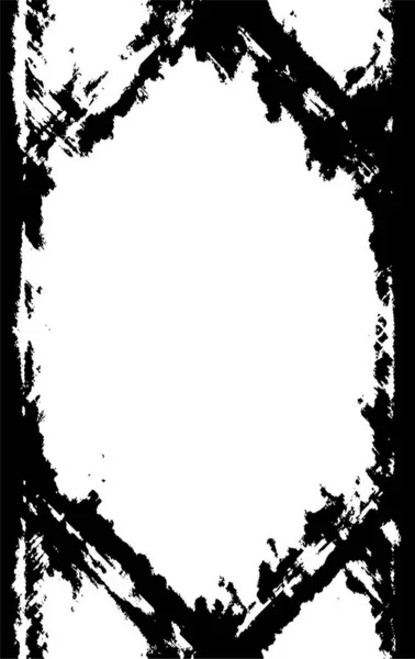 Cornice Grunge Astratta Bianco Nero Illustrazione Vettoriale — Vettoriale Stock