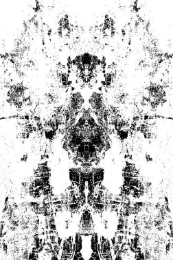 Soyut siyah beyaz desenler. Dağınık simetrik monokrom tasarımı.