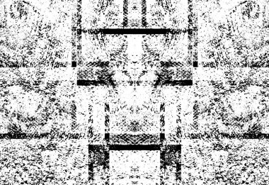 Hasarlı yüzey, siyah beyaz görüntü, lekeli kaba ve grunge soyut desen