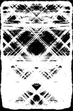 Grunge üst üste biniyor. Soyut siyah-beyaz vektör arkaplanı. Çatlak, leke ve noktalarda kirli desenli tek renkli klasik yüzey. Karanlık korku tarzında eski bir duvar.