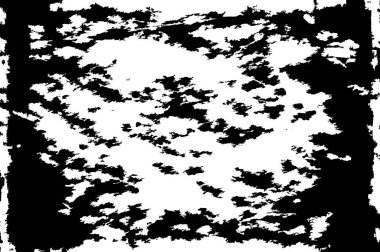 Siyah ve beyazın Grunge arka planı. Soyut monokrom dokusu. Vintage elementler lekeler ve çatlaklar