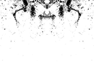 Siyah ve beyazın Grunge arka planı. Soyut monokrom dokusu. Vintage elementler lekeler ve çatlaklar