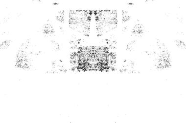 Siyah ve beyazın Grunge arka planı. Soyut monokrom dokusu. Vintage elementler lekeler ve çatlaklar