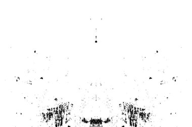 Siyah ve beyazın Grunge arka planı. Soyut monokrom dokusu. Vintage elementler lekeler ve çatlaklar