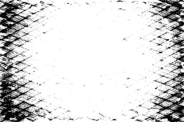 Siyah ve beyazın Grunge arka planı. Soyut monokrom dokusu. Vintage elementler lekeler ve çatlaklar