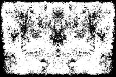 Siyah ve beyazın Grunge arka planı. Soyut monokrom dokusu. Vintage elementler lekeler ve çatlaklar