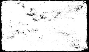 Siyah ve beyazın Grunge arka planı. Soyut monokrom dokusu. Vintage elementler lekeler ve çatlaklar