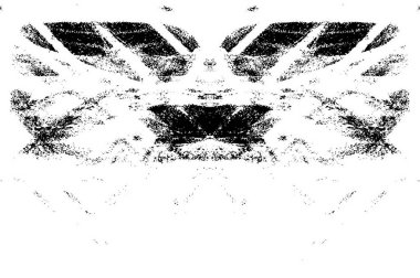 Doku siyah ve beyaz soyut grunge biçimi