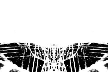 Doku siyah ve beyaz soyut grunge biçimi