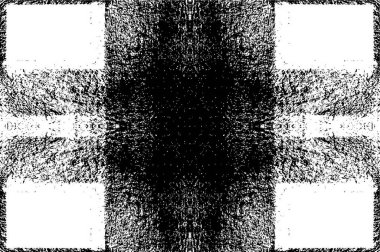 Doku siyah ve beyaz soyut grunge biçimi