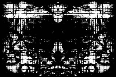 Doku siyah ve beyaz soyut grunge biçimi